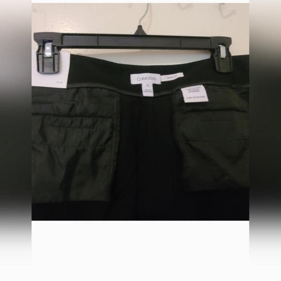 NWT Calvin Klein Classic Fit Trouser Leg Stretch Luxe, Size:10, Color: Black - Picture 5 of 12